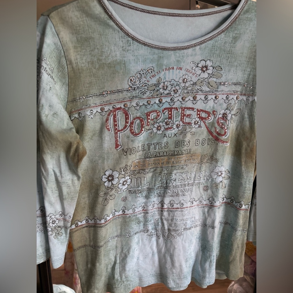 Vintage Y2K Printed Porters Top